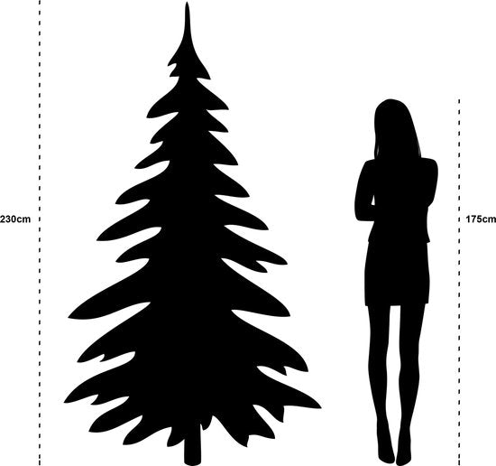 Top Trees Kansas Artificial Christmas Tree - H230 x Ø124 cm - Vert