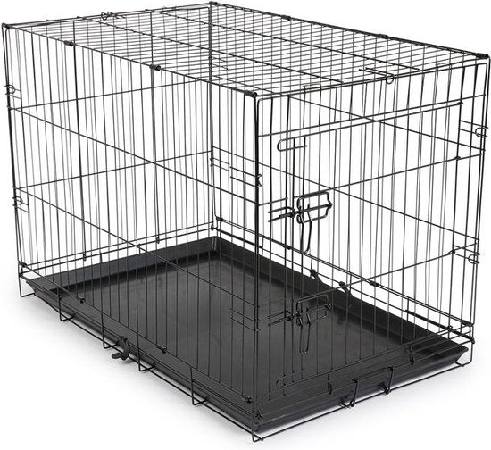 Cage pour chien - XL - 91 x 56 x 63 cm - Pliable - Métal, plastique - Noir - VI Online Products