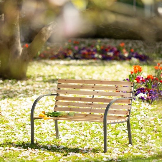 tectake - Banc de jardin Banc en bois - pin - 119,5 cm de long - 401425