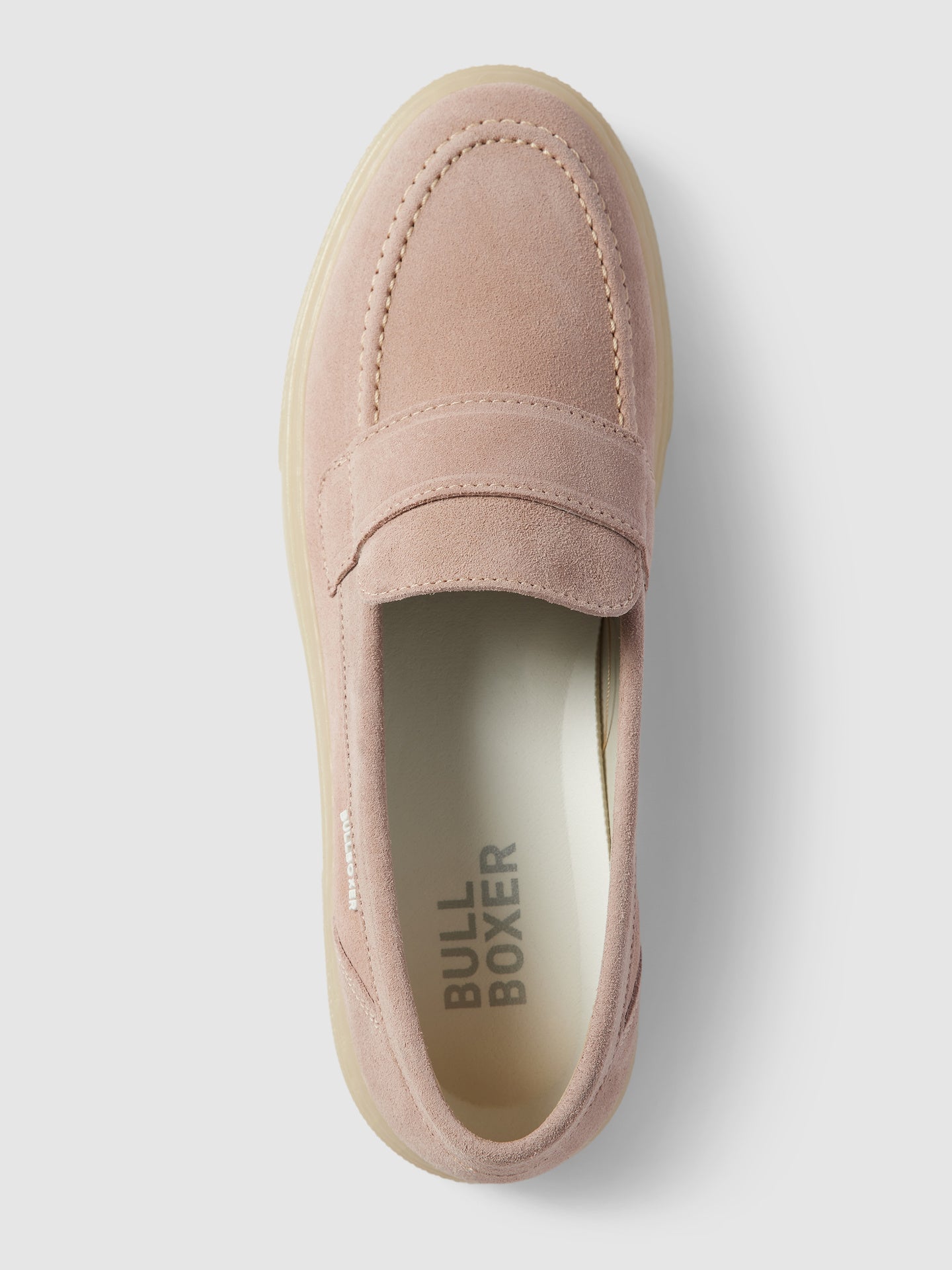 Bullboxer Penny Loafers Light Pink - Chaussures élégantes à enfiler avec pont de tige - Taille 40