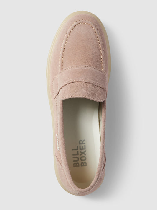 Bullboxer Penny Loafers Light Pink - With Shaft Bridge Stripe - Taille 42
