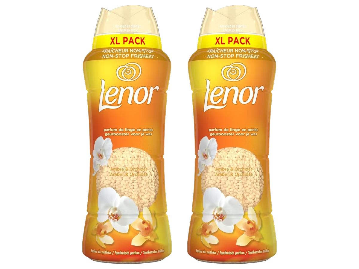 Perles parfumées Lenor Beads - Ambre et orchidée - 2 x 495 grammes