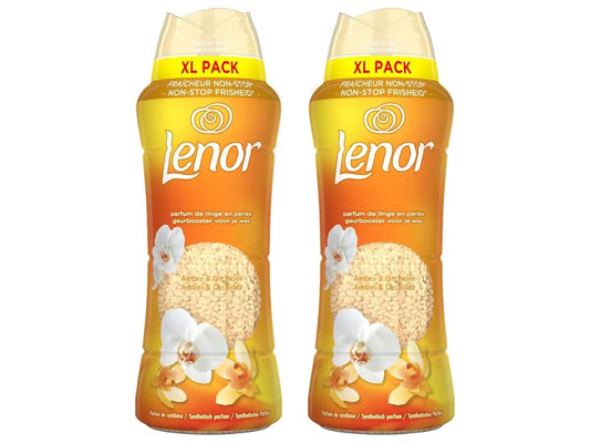 Perles parfumées Lenor Beads - Ambre et orchidée - 2 x 495 grammes