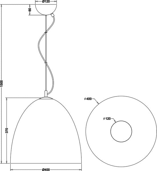 Reality - Suspension LED - Luminaire suspendu - Douille E27 - 1 source lumineuse - Ronde - Grise - Aluminium