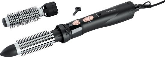 Carmen DC5250 - Brosse à cheveux - 550 watts - Dents rétractables - 2 accessoires - Double voltage