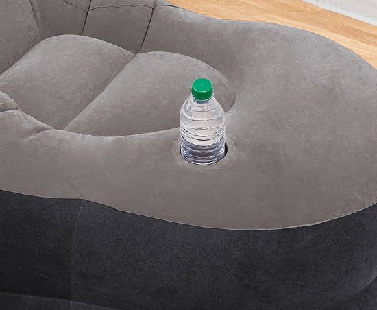 Intex - Chaise gonflable - Ultra Lounge avec pouf - 102cm x 137cm x 79 cm