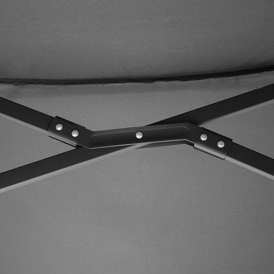 tectake® - Parasol double Silia - Parasol de terrasse - Parasol XXL - gris - 404256