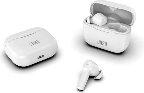 Casque Bluetooth 5.0 IPX5 Contrôle tactile 24 heures Autonomie UiiSii blanc