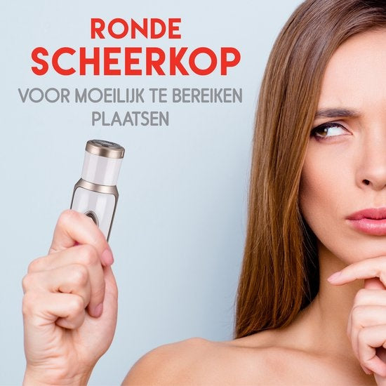 alpina 4-in-1 Ladyshave - Rasoir féminin - pour le corps et le visage - Tondeuse à sourcils incluse