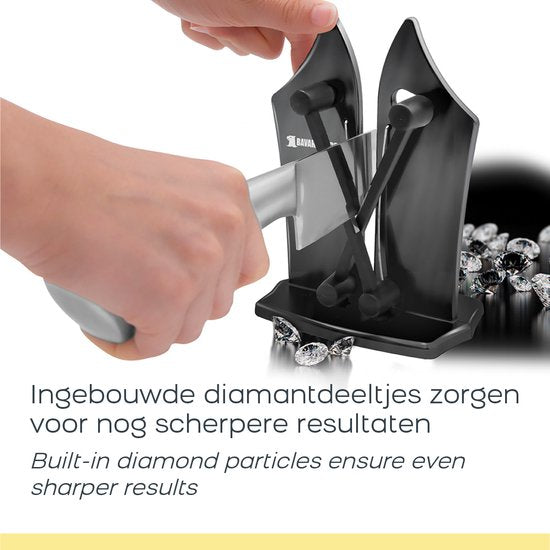 Bavarian Edge Diamond Edition - aiguiseur de couteaux - aiguiseur de couteaux haut de gamme - édition pro avec particules de diamant intégrées - redonne du tranchant à tous les couteaux