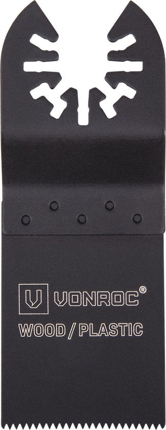 VONROC Jeu d'accessoires pour outils oscillants - 4 pièces ; bois, métal, cloisons sèches et plastique