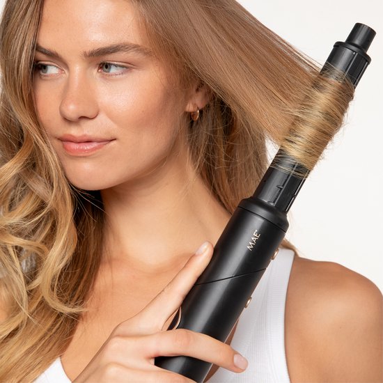 MAE® Airstyler PRO II + Diffuseur - Fer à friser 6 en 1, sèche-cheveux multifonction - Appareil de coiffure - Brosse à boucler et brosse lissante