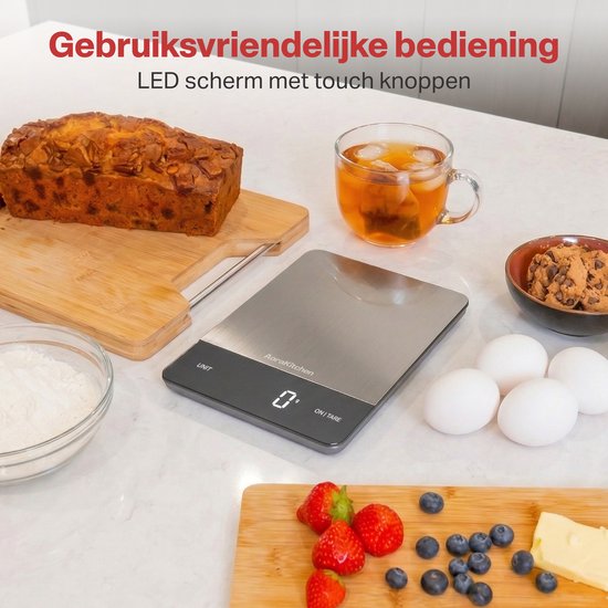 AoraKitchen Balance de cuisine numérique - Balance de cuisine - Balance numérique de précision - Tare