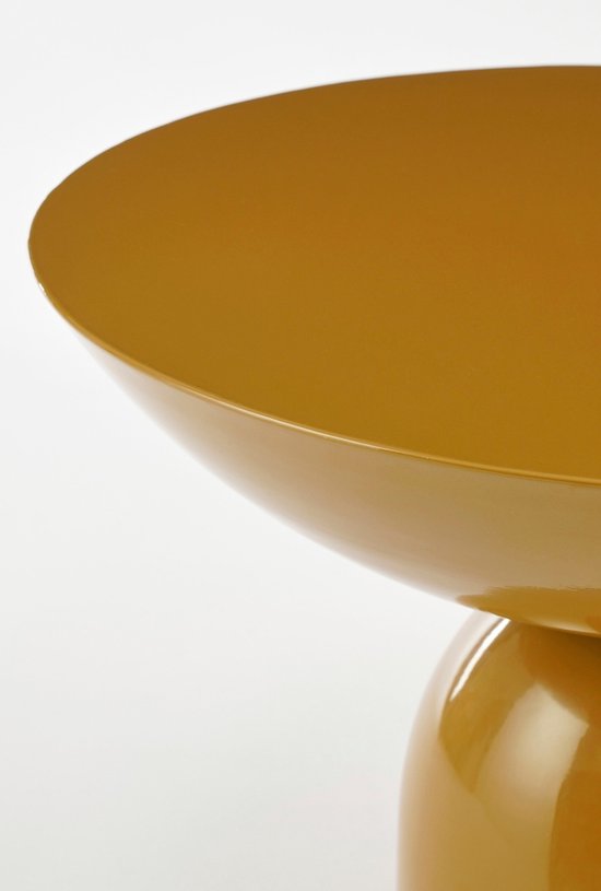 Mica Decorations Table d'appoint Celise - H28 x Ø47 cm - Métal - Brun