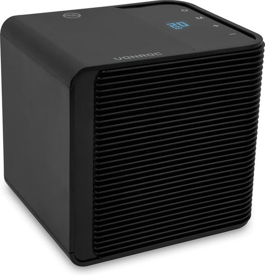VONROC Chauffage électrique - chauffage soufflant - 1000W/2000W - Céramique - 3 réglages - affichage LED - thermostat et minuterie - 20m2