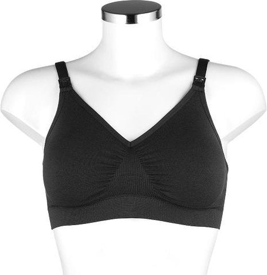 Soutien-gorge Medela Keep Cool Ultra - Soutien-gorge d'allaitement sans coutures - Soutien-gorge de grossesse avec 6 zones respirantes - Tissu Soft Touch – Confortable et offrant un bon maintien - Noir - Taille M