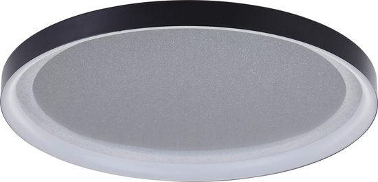 Brilliant Quito - Plafonnier - LED 30W - 42cm - Design noir - Effet pailleté - Dim à 3 niveaux