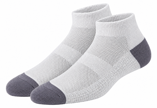 Chaussettes Fibershirts - Blanches - Courtes - Antidérapantes, anti-odeurs