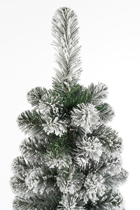 Black Box Trees Charlton : sapin de Noël artificiel étroit - H 185 x Ø 53 cm - Vert