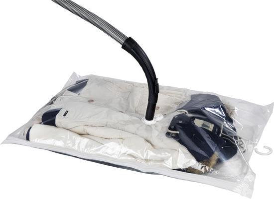 Sac sous vide pour vêtements WENKO avec crochet | dimensions L 105 x 70 cm