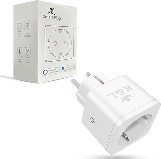 K&L Smart Plug - Prise intelligente - Compteur d'énergie et minuterie inclus