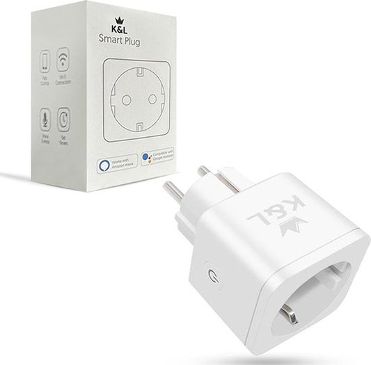 K&L Smart Plug - Prise intelligente - Compteur d'énergie et minuterie inclus