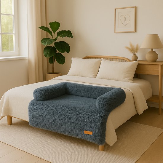 By Cee Cee Original Dog Rug Bench - Panier pour chien - Premium - Entièrement dézippable - Dark Grey- 102x90 - Size L