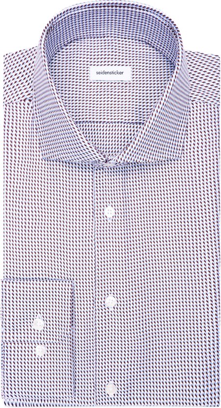 Seidensticker - Chemise cintrée, popeline, carreaux rouges