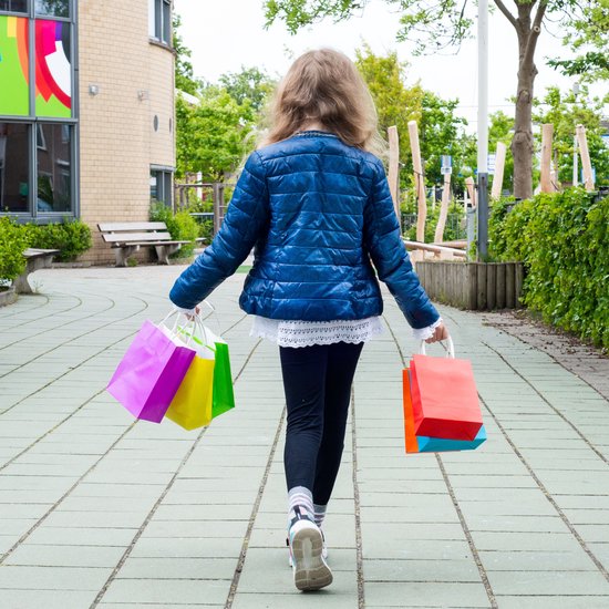 Partizzle 24x Sacs de distribution en papier - Sacs de bonbons pour enfants - Sacs de distribution pour fêtes d'enfants - Petits sacs de jouets - Sacs de distribution de bonbons pour carnaval Sacs de friandises pour jouets - 21x15 cm