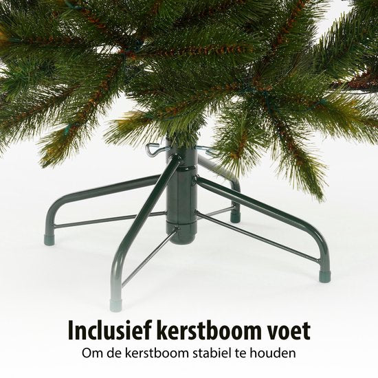 Sapin de Noël artificiel Triumph Tree Bristlecone - Sapin artificiel d'aspect naturel - Décoration de Noël d'intérieur - Finition en PVC à aiguilles rigides - H 260 x Ø 163 cm - Vert