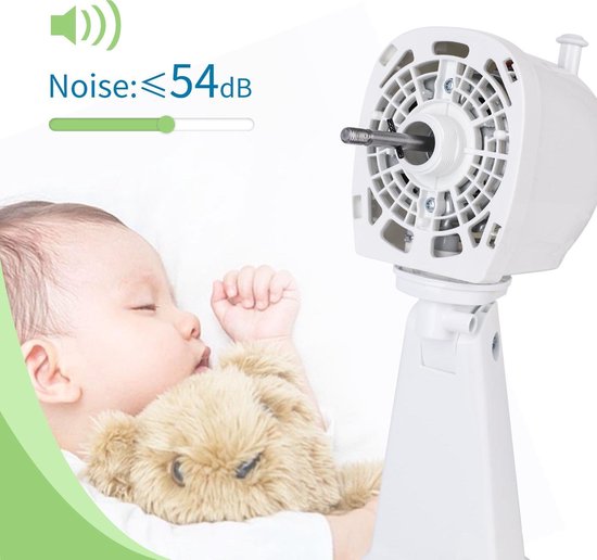 Aigostar Vicki 33JTN - Ventilateur de table - Blanc nacré