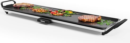 Plaque de cuisson Tristar - BP-2669 - 1 800 W - Gourmet, plaque de grill XL 90 x 23 cm - 8 à 10 personnes