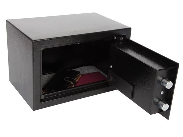 Perel Elektronische kluis, met cijferslot, inclusief noodsleutel en bevestingsmateriaal, 20 x 31 x 20 cm, 4 kg