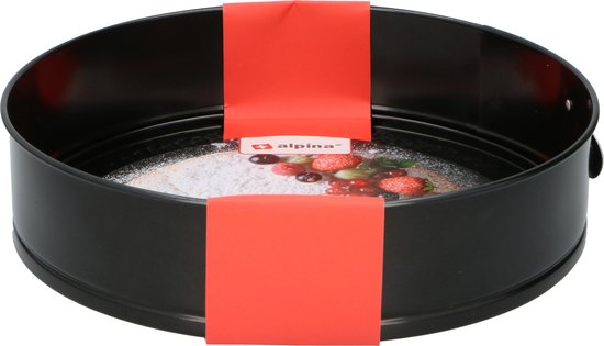 alpina Springform - Antiadhésif - Métal - Ø 28 x 6,7 CM - Noir
