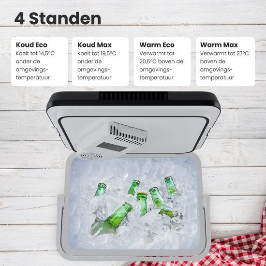 Auronic Electric Coolbox - Coolbox - 25L - 12V et 240V - Noir