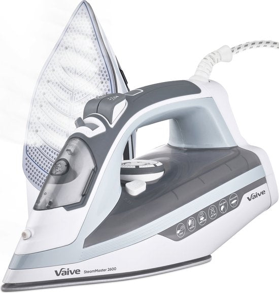 VAIVE SteamMaster 2600 - Fer à vapeur - Fers à vapeur - 2600W - 350 ML - Fonction Spray et Steam blast