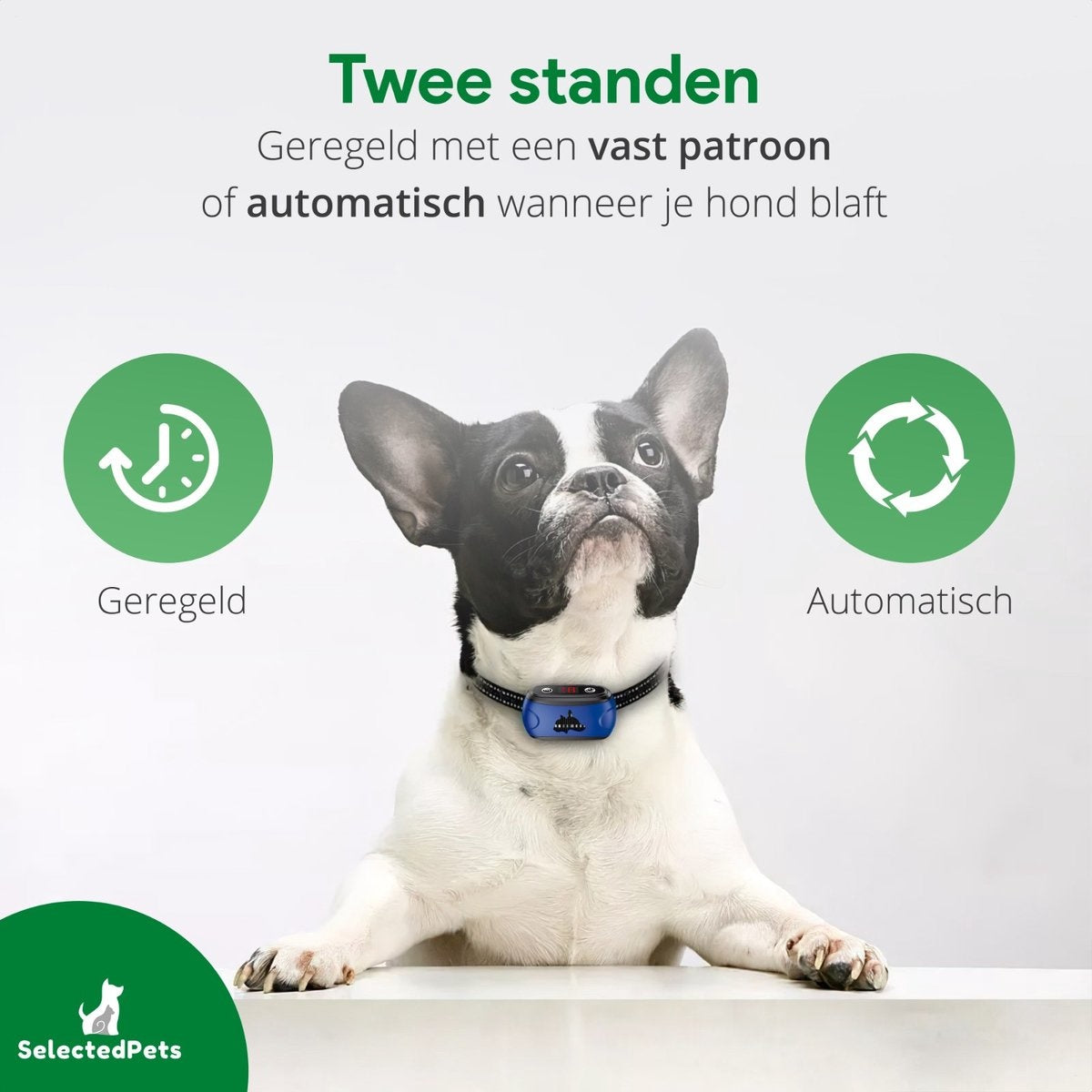 Collier anti-aboiement - Collier anti-aboiement pour chiens - Collier pour gros et petits chiens - Détection automatique des aboiements réglable pour votre chien