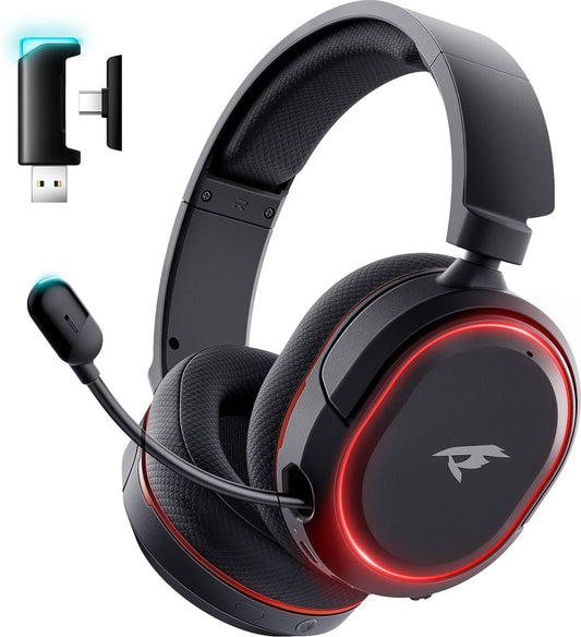 Valorise UG-08S Casque de jeu sans fil 2.4Ghz Noir/Rouge