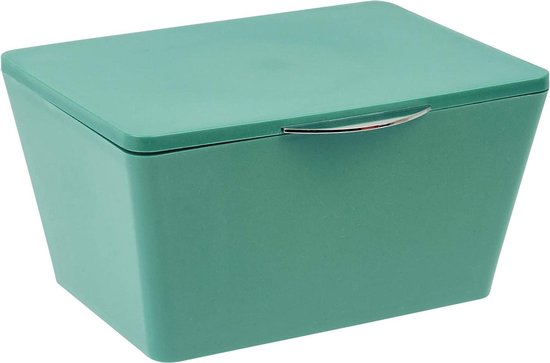Boîte de rangement Wenko Brasil 19 x 10 x 15,5 cm, TPE, verte
