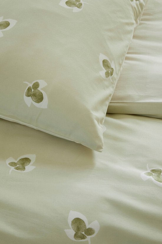 Walra Housse de couette Glossy Grapevine - 200x220 - 100% Coton (BCI) - Vert