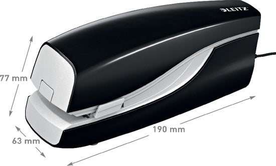 Agrafeuse électrique Leitz NeXXt pour l'agrafage sans contact - Agrafe jusqu'à 20 feuilles - Noir