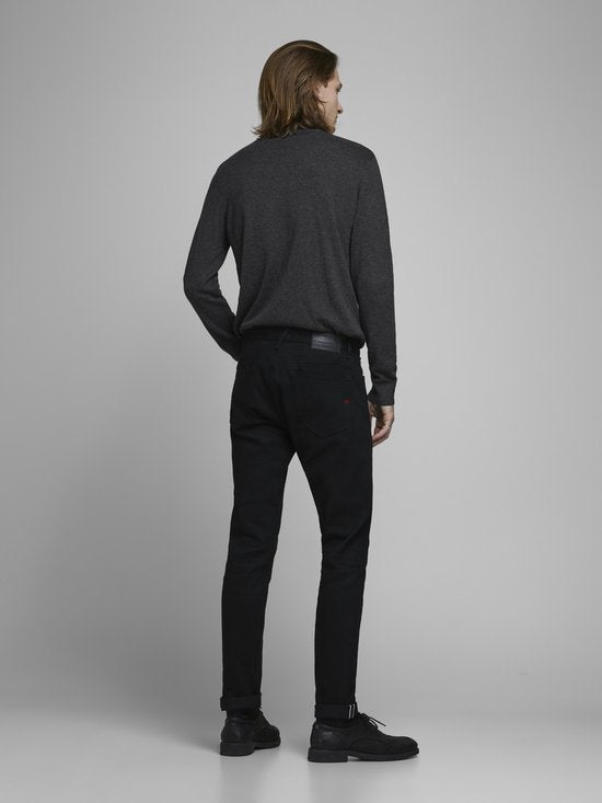 Jack & Jones - Pull Emil Knit Roll Neck pour homme - Gris - Taille XXL