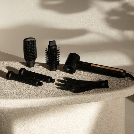 MAE® Airstyler II - Brosse soufflante et brosse à boucler - Fer à boucler 5 en 1 Multistyler - Hairwrap - Appareil de coiffure