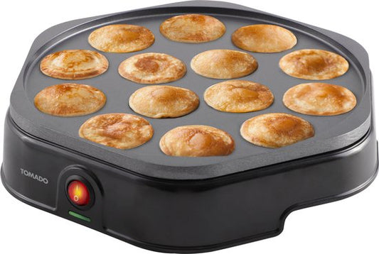 Tomado TPP1400B - Poffertjes électrique - Poffertjes pan - 14 pièces - Sans PFAS