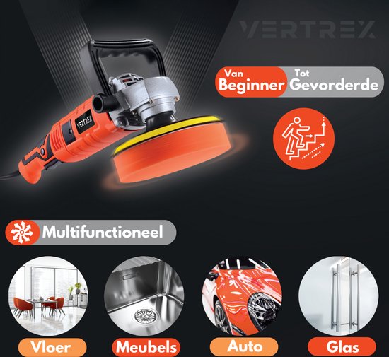 VERTREX Polisher - Polisseuse pour voitures - Disques de polissage - Machines de polissage
