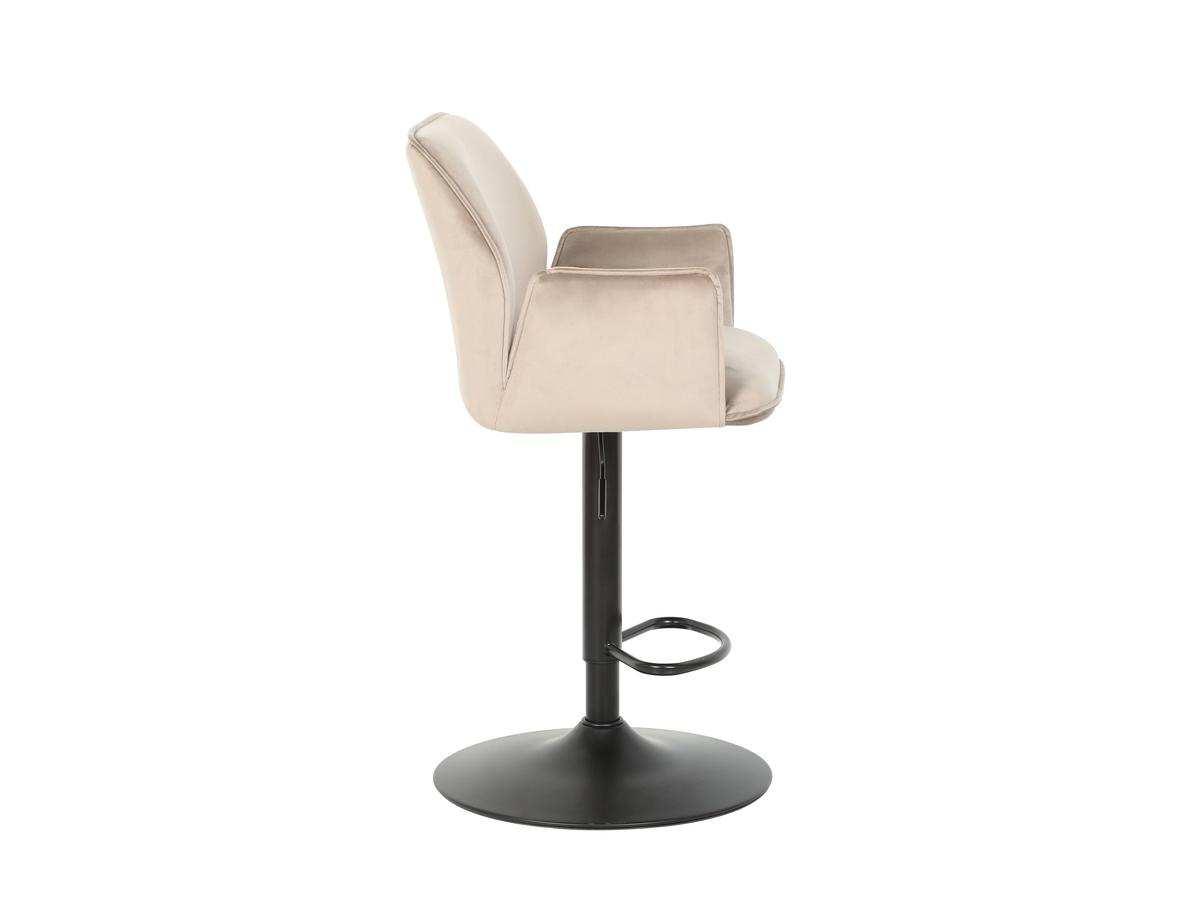 Tabouret de bar Jill Velvet - Lot de deux - Taupe - 2 pièces