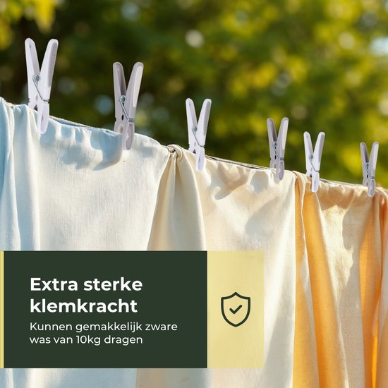 Gandria Pinces à linge 24 pièces - Pinces à linge en plastique - Lot de 24 pinces à linge en plastique - Pinces à linge 10 Kg - Gris/Blanc et Blanc/Gris