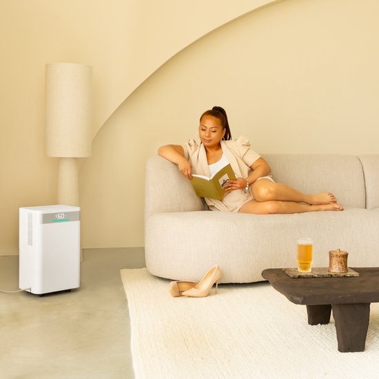 VONROC Déshumidificateur - 12L/jour - réservoir 2L - mode lavage - avec contrôle wifi - avec fonction de purification de l'air