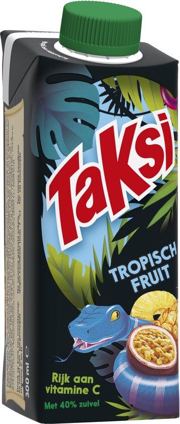 Taksi Tropisch Fruit - une explosion de saveurs avec des produits laitiers et de la vitamine C - 12 x 300 ml