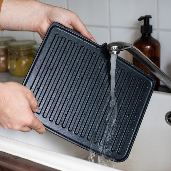 Grill électrique, Safecourt Kitchen, Contact grill compact CG200, Avec plaques amovibles